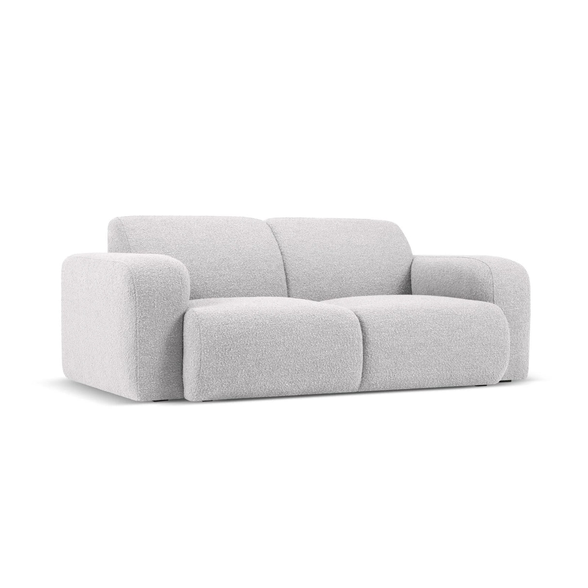 Molino 2-Sitzer Sofa mit Bezug aus Boucle (Bal2085) in Hellgrau, 170x95 cm – Bild 3