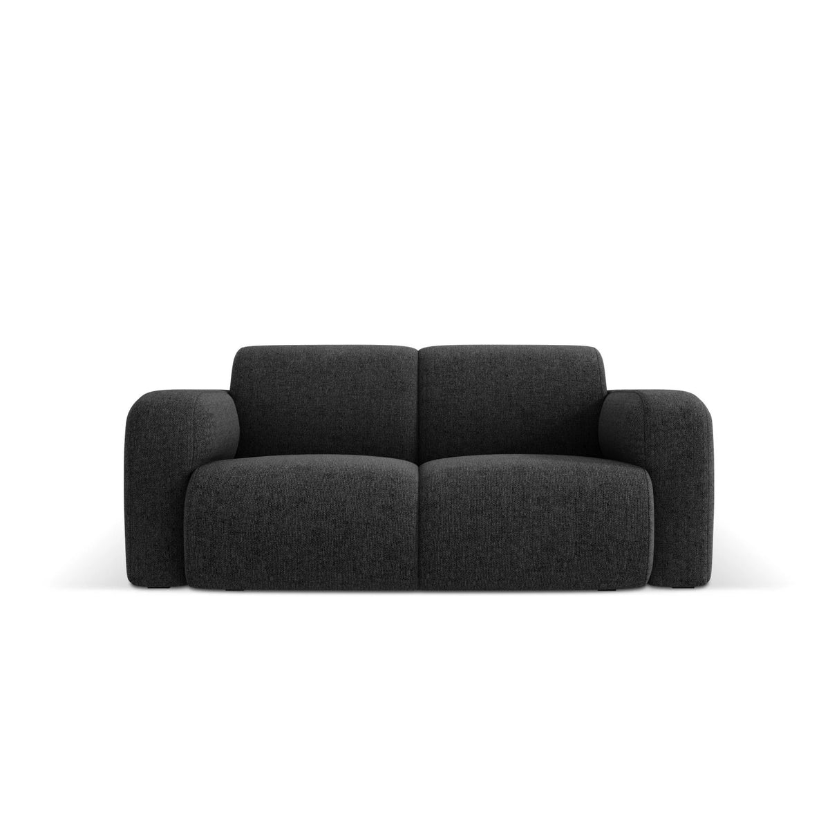Molino 2-Sitzer Sofa mit Bezug aus Chenille (Haga19) in Schwarz, 170x95 cm – Bild 1