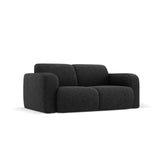Molino 2-Sitzer Sofa mit Bezug aus Chenille (Haga19) in Schwarz, 170x95 cm – Bild 4