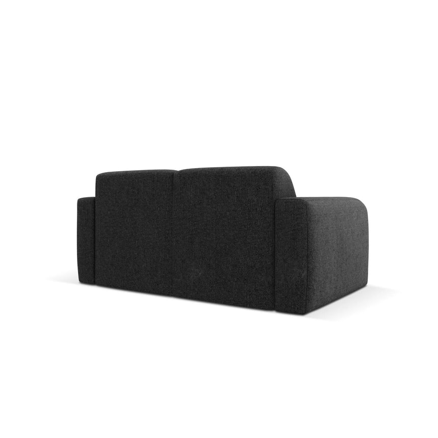 Molino 2-Sitzer Sofa mit Bezug aus Chenille (Haga19) in Schwarz, 170x95 cm – Bild 5
