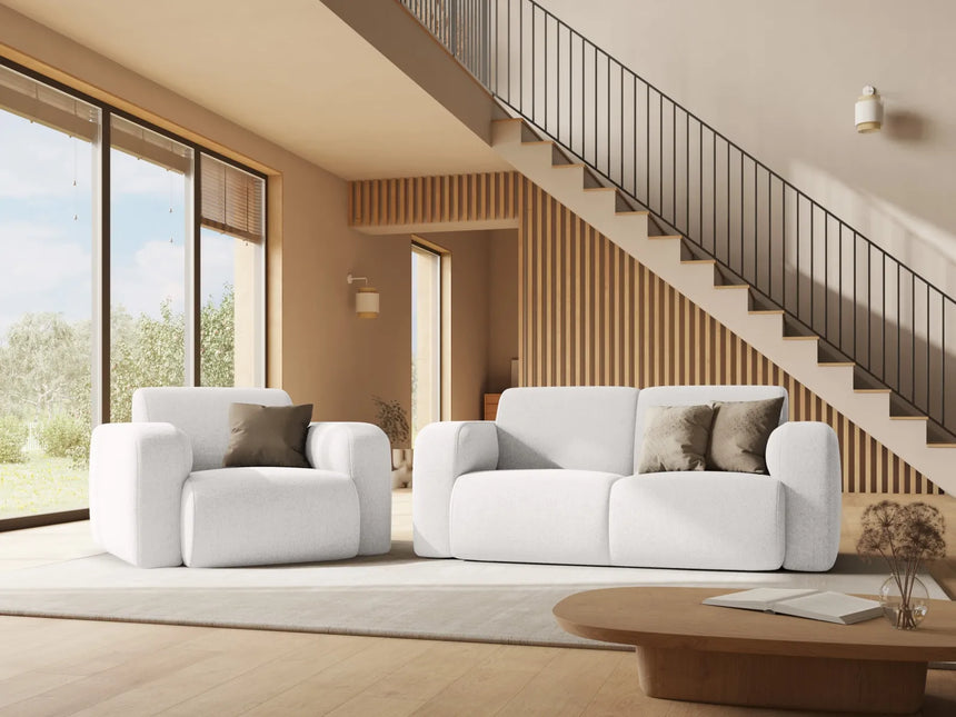 Molino 2-Sitzer Sofa mit Bezug aus Chenille (Haga86) in Königsblau, 170x95 cm – Bild 2