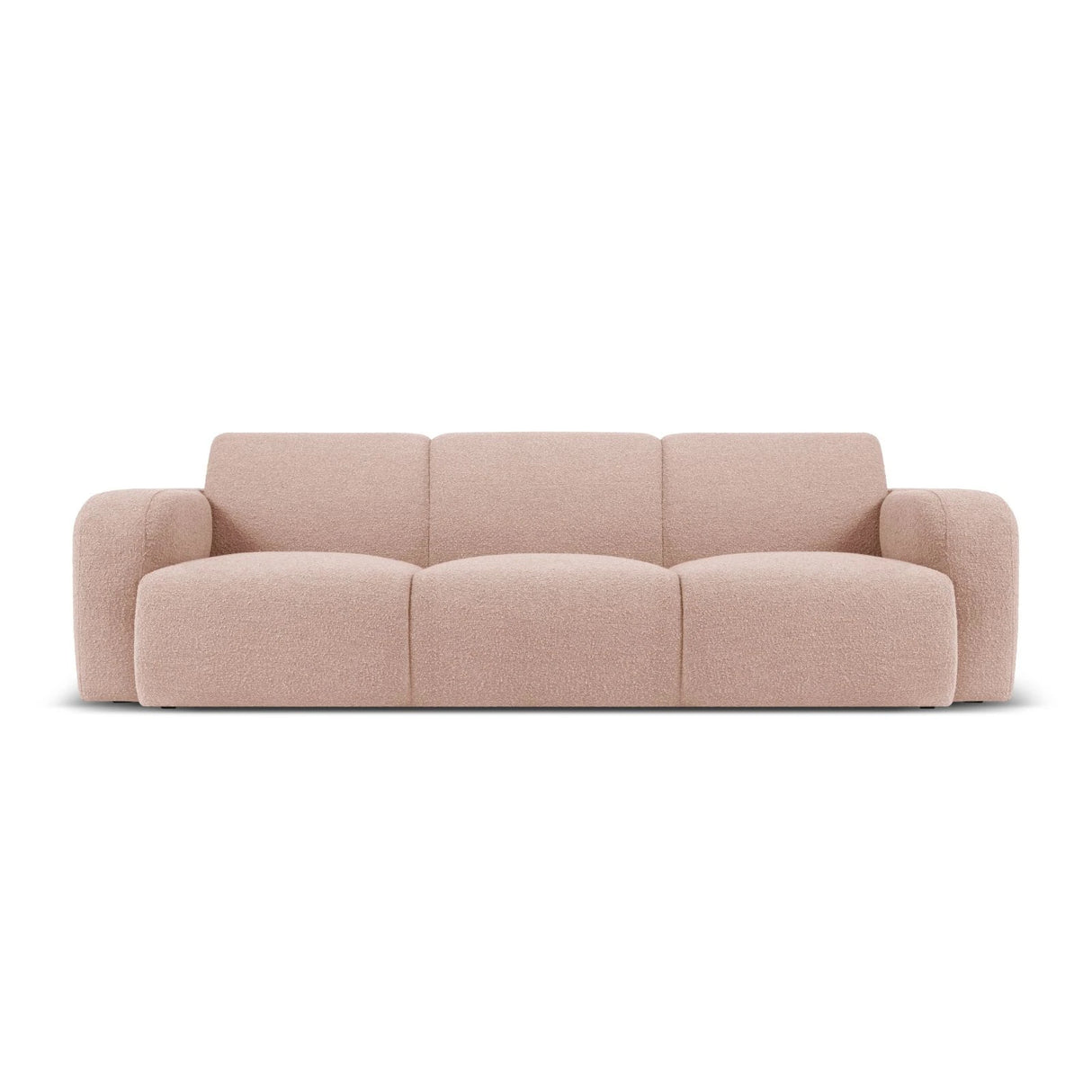 Molino 3-Sitzer Sofa mit Bezug aus Boucle (Bal2072) in Powder Pink, 235x95 cm – Bild 1