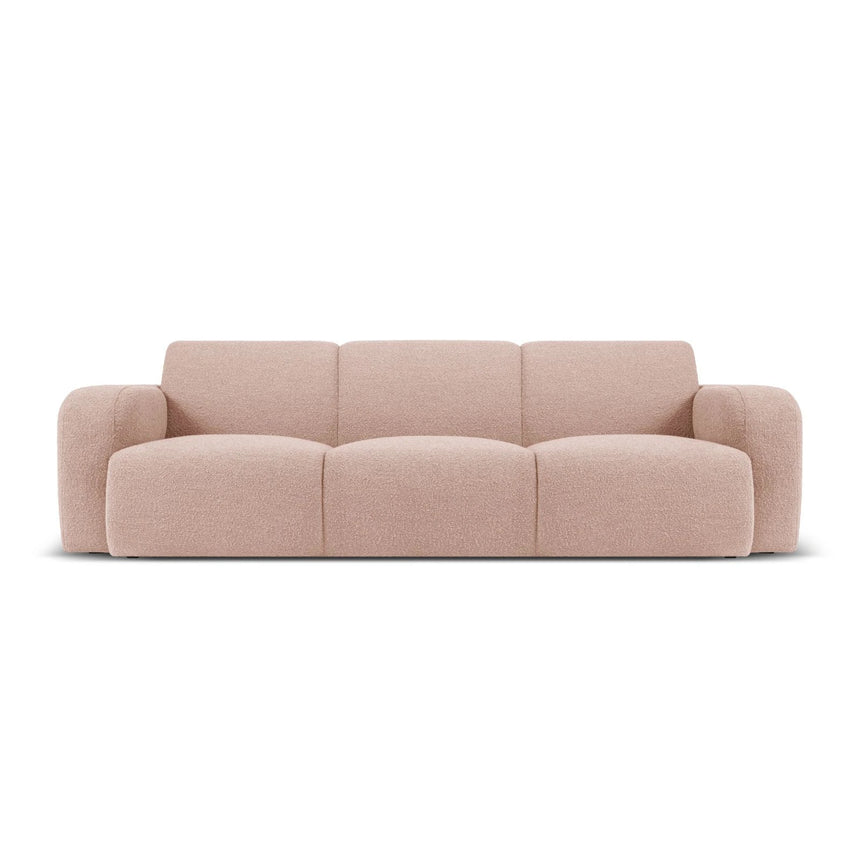 Molino 3-Sitzer Sofa mit Bezug aus Boucle (Bal2072) in Powder Pink, 235x95 cm – Bild 1