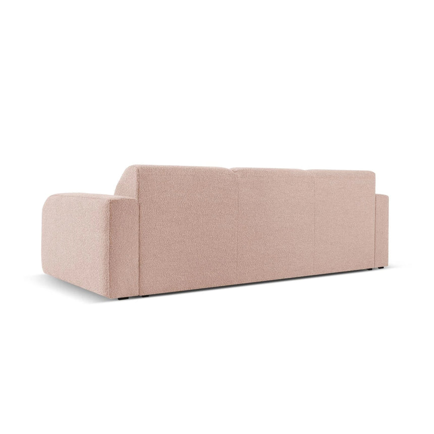 Molino 3-Sitzer Sofa mit Bezug aus Boucle (Bal2072) in Powder Pink, 235x95 cm – Bild 4