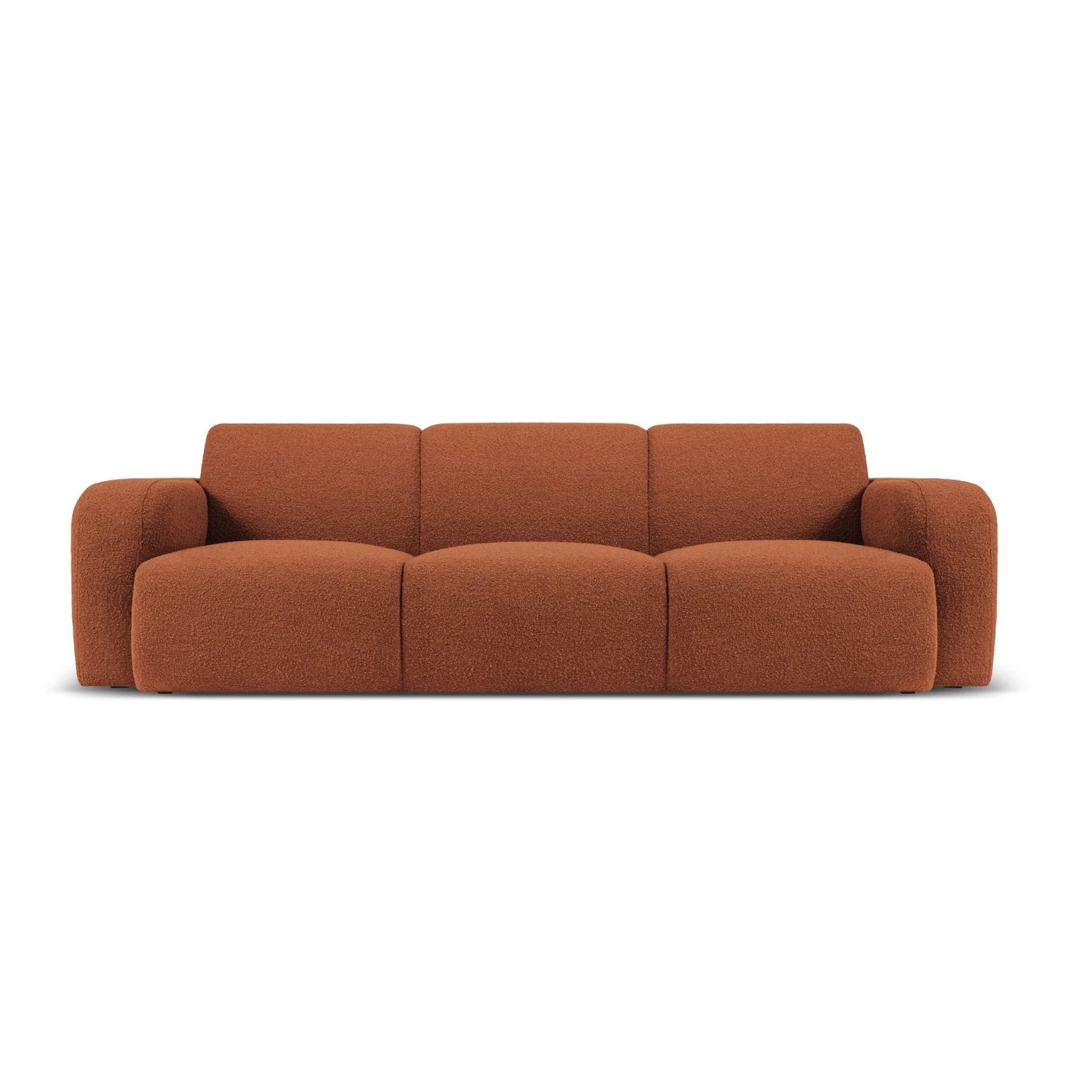 Molino 3-Sitzer Sofa mit Bezug aus Boucle (Bal2078) in Braun, 235x95 cm – Bild 1