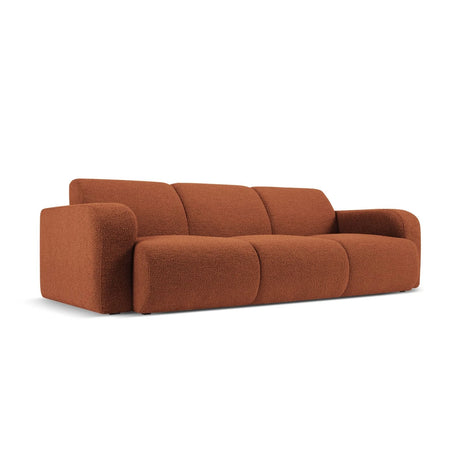 Molino 3-Sitzer Sofa mit Bezug aus Boucle (Bal2078) in Braun, 235x95 cm – Bild 3