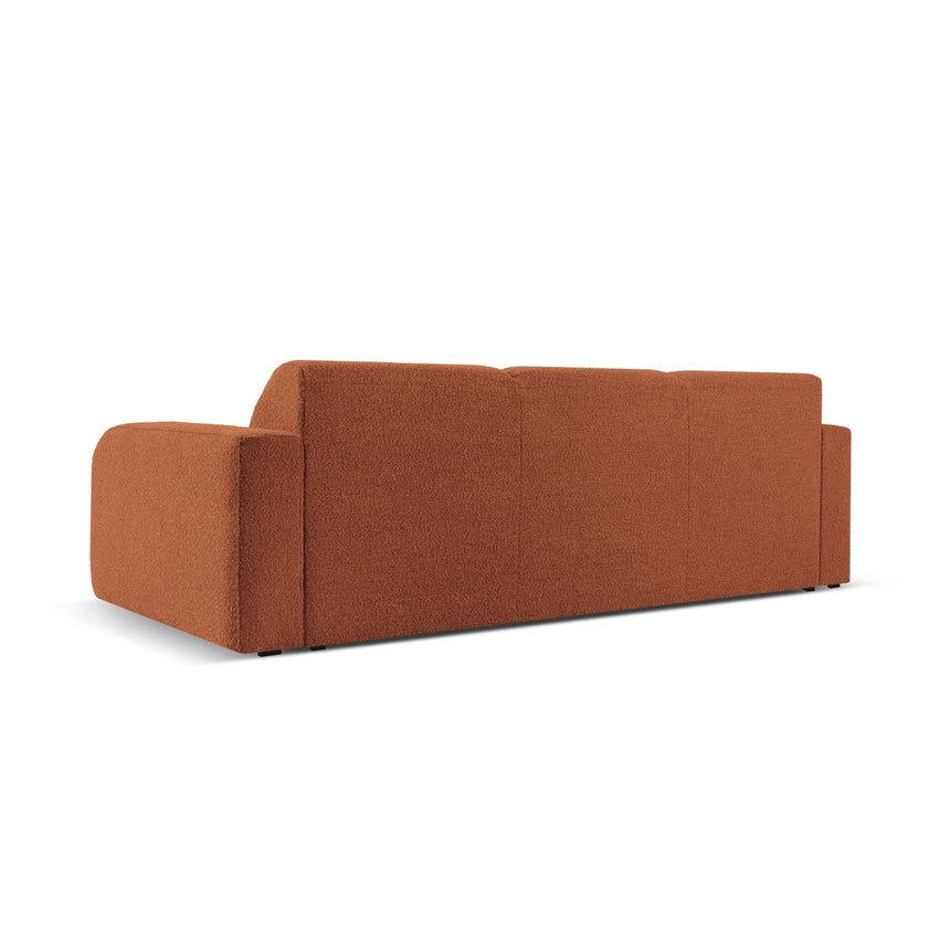 Molino 3-Sitzer Sofa mit Bezug aus Boucle (Bal2078) in Braun, 235x95 cm – Bild 4