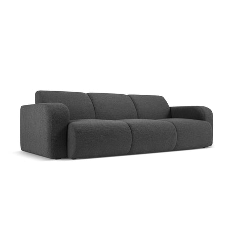 Molino 3-Sitzer Sofa mit Bezug aus Boucle (Bal2083) in Dunkelgrau, 235x95 cm – Bild 3