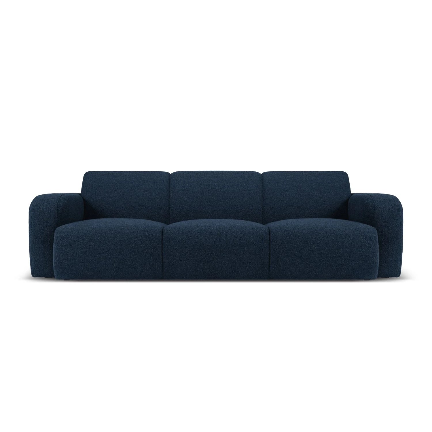Molino 3-Sitzer Sofa mit Bezug aus Boucle (Bal2088) in Dunkelblau, 235x95 cm – Bild 1