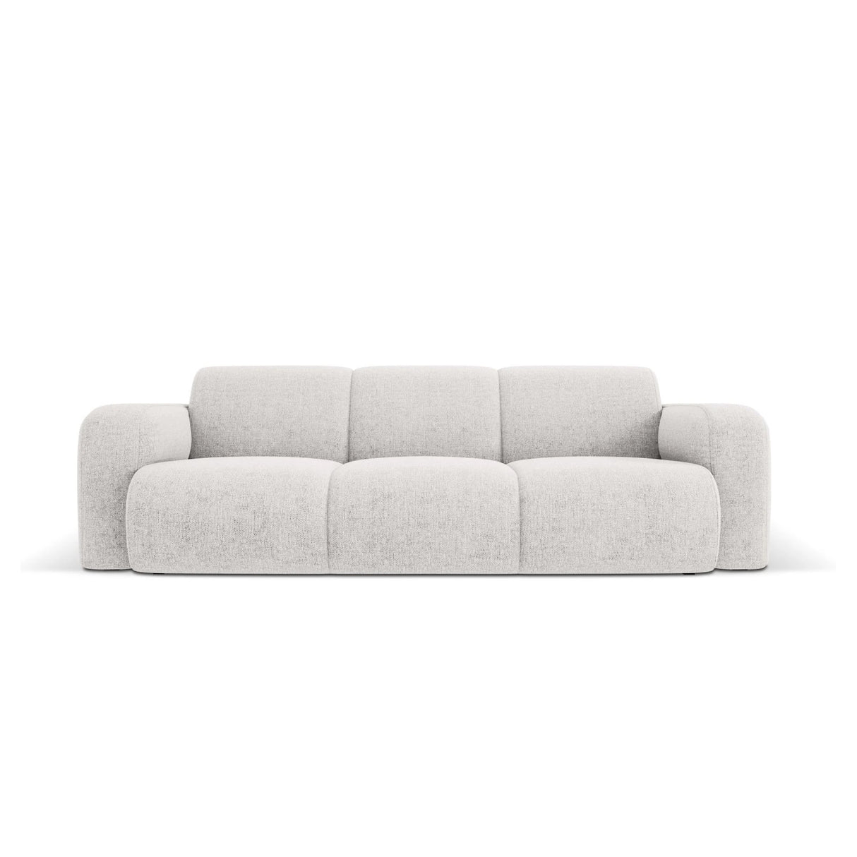 Molino 3-Sitzer Sofa mit Bezug aus Chenille (Haga06) in Hellgrau, 235x95 cm – Bild 1