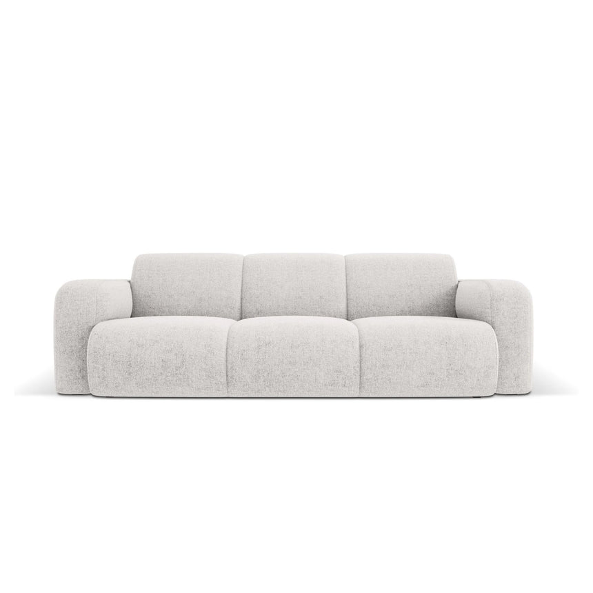 Molino 3-Sitzer Sofa mit Bezug aus Chenille (Haga06) in Hellgrau, 235x95 cm – Bild 1