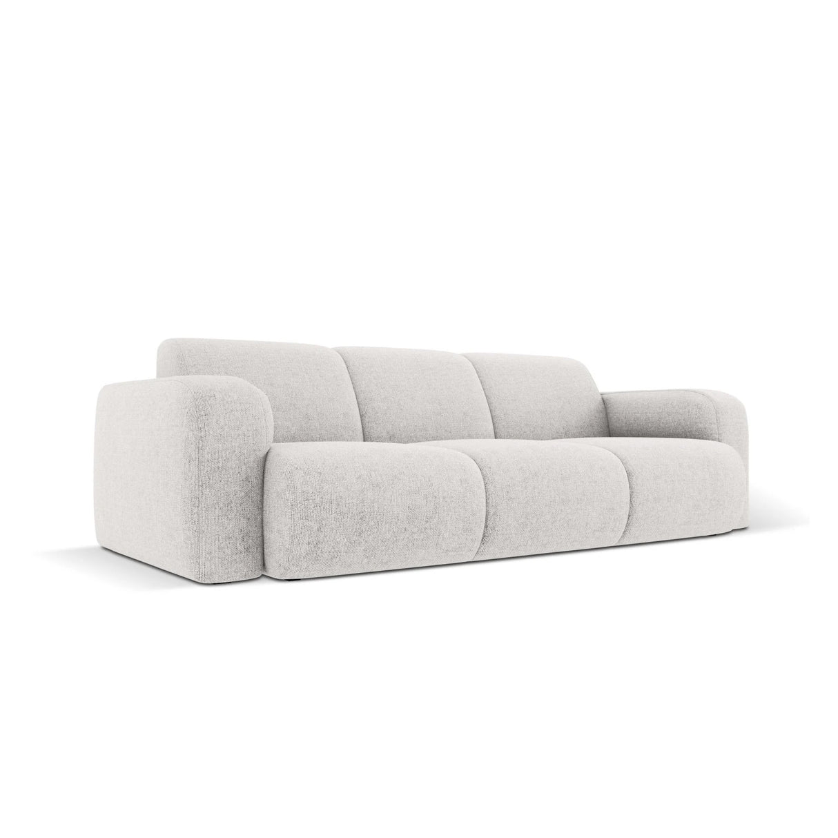 Molino 3-Sitzer Sofa mit Bezug aus Chenille (Haga06) in Hellgrau, 235x95 cm – Bild 4