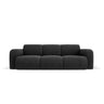 Molino 3-Sitzer Sofa mit Bezug aus Chenille (Haga19) in Schwarz, 235x95 cm – Bild 1