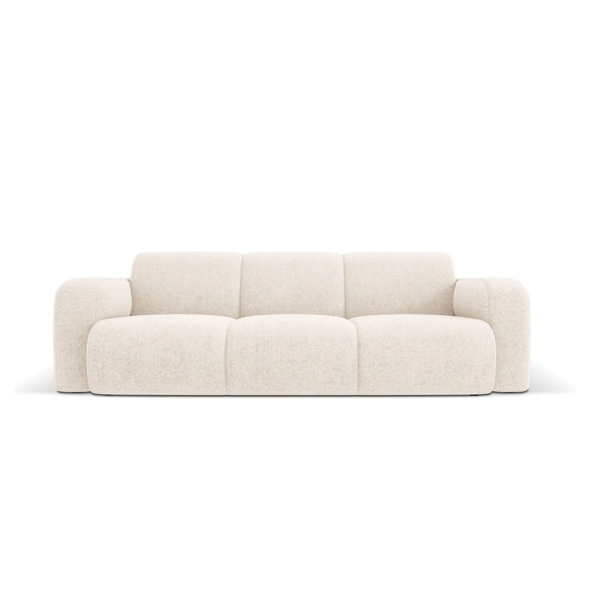 Molino 3-Sitzer Sofa mit Bezug aus Chenille (Haga23) in Leichtes Beige, 235x95 cm – Bild 1