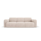Molino 3-Sitzer Sofa mit Bezug aus Chenille (Haga30) in Beige, 235x95 cm – Bild 1