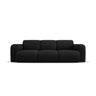 Molino 3-Sitzer Sofa mit Bezug aus Chenille (Reb1) in Schwarz, 235x95 cm – Bild 1