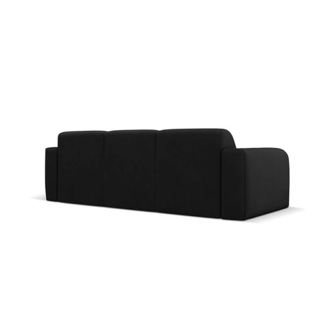 Molino 3-Sitzer Sofa mit Bezug aus Chenille (Reb1) in Schwarz, 235x95 cm – Bild 5