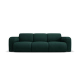 Molino 3-Sitzer Sofa mit Bezug aus Chenille (Reb16) in Flaschengrün, 235x95 cm – Bild 1