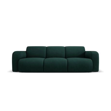 Molino 3-Sitzer Sofa mit Bezug aus Chenille (Reb16) in Flaschengrün, 235x95 cm – Bild 1