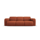 Molino 3-Sitzer Sofa mit Bezug aus Chenille (Reb20) in Orange, 235x95 cm – Bild 1