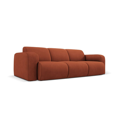 Molino 3-Sitzer Sofa mit Bezug aus Chenille (Reb20) in Orange, 235x95 cm – Bild 3