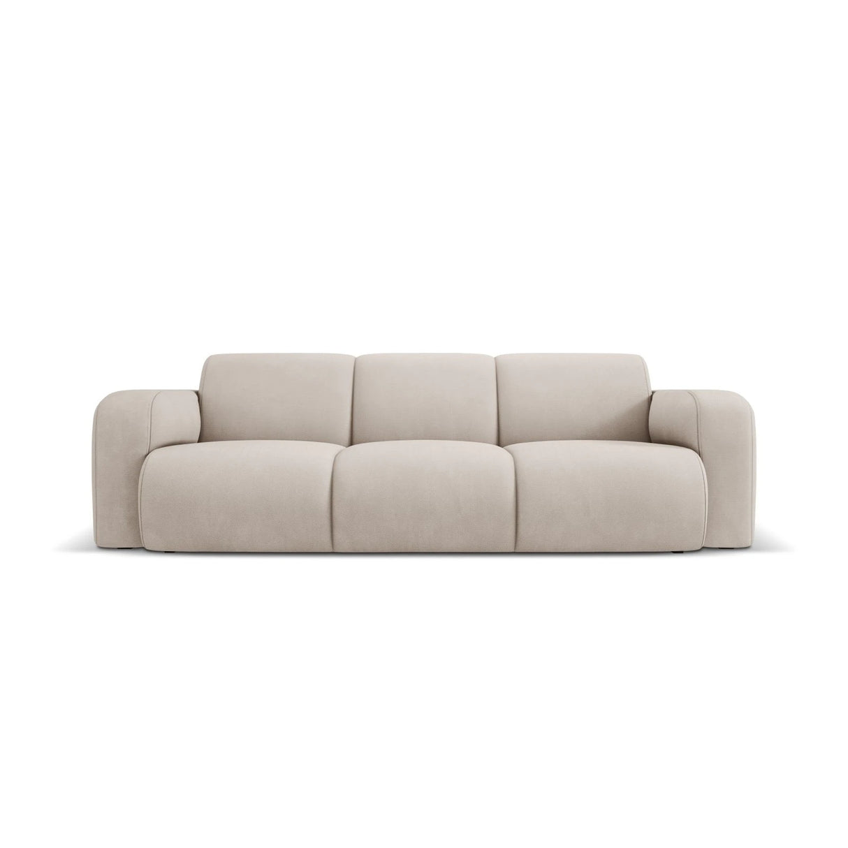 Molino 3-Sitzer Sofa mit Bezug aus Chenille (Reb25) in Beige, 235x95 cm – Bild 1
