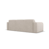 Molino 3-Sitzer Sofa mit Bezug aus Chenille (Reb25) in Beige, 235x95 cm – Bild 4