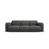 Molino 3-Sitzer Sofa mit Bezug aus Chenille (Reb3) in Dunkelgrau, 235x95 cm – Bild 1