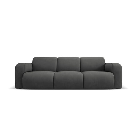 Molino 3-Sitzer Sofa mit Bezug aus Chenille (Reb3) in Dunkelgrau, 235x95 cm – Bild 1