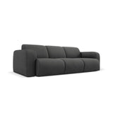 Molino 3-Sitzer Sofa mit Bezug aus Chenille (Reb3) in Dunkelgrau, 235x95 cm – Bild 3
