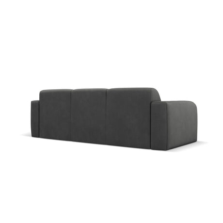 Molino 3-Sitzer Sofa mit Bezug aus Chenille (Reb3) in Dunkelgrau, 235x95 cm – Bild 4