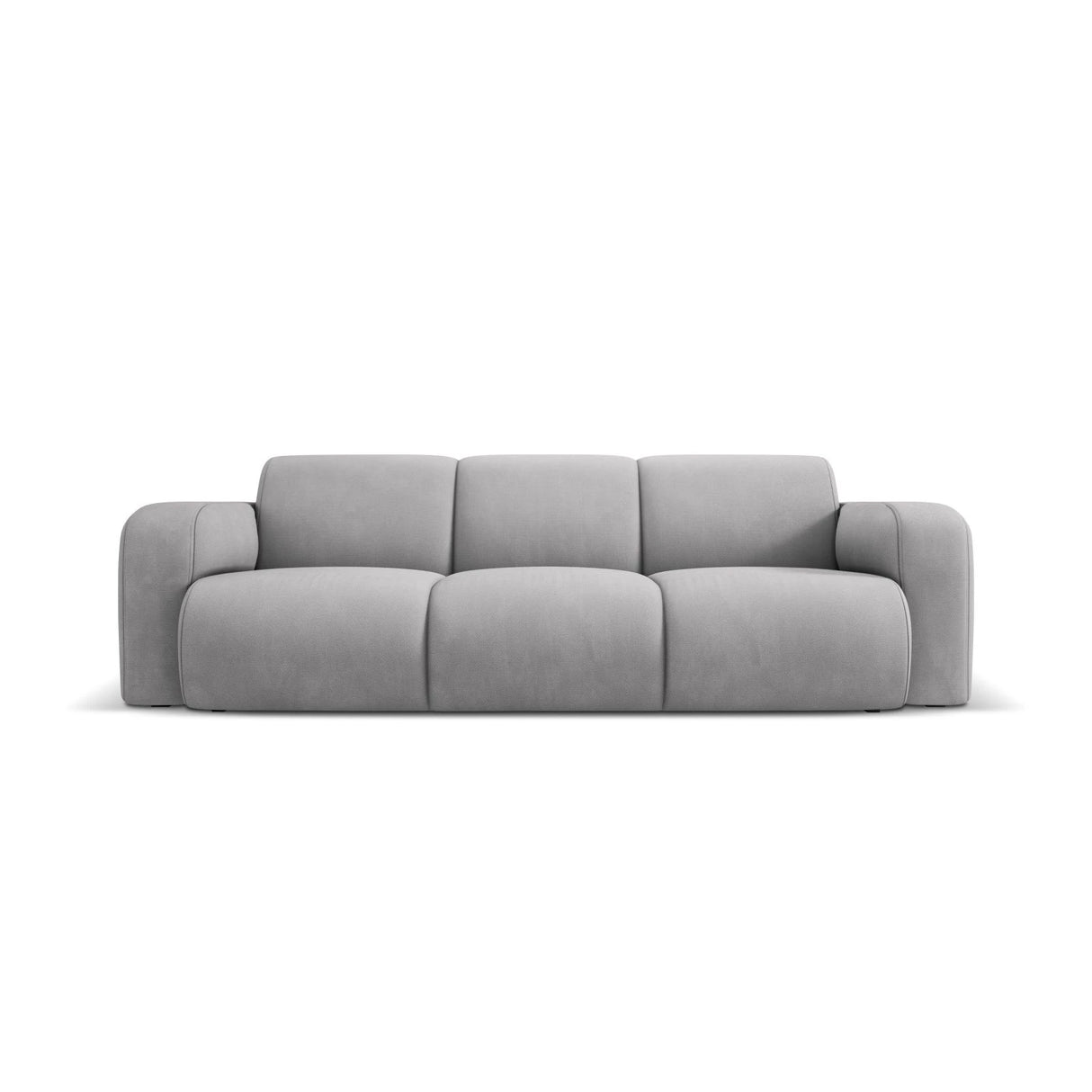 Molino 3-Sitzer Sofa mit Bezug aus Chenille (Reb5) in Hellgrau, 235x95 cm – Bild 1
