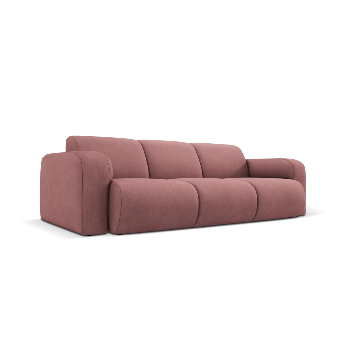 Molino 3-Sitzer Sofa mit Bezug aus Chenille (Reb7) in Rosa, 235x95 cm – Bild 3