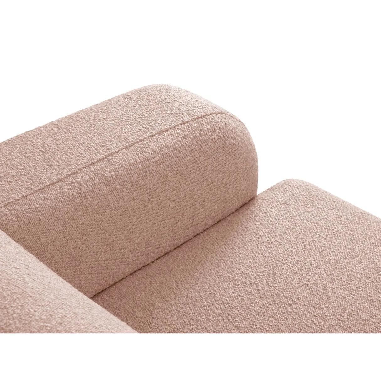 Molino 4-Sitzer Ecksofa Links, mit Bezug aus Boucle (Bal2072) in Powder Pink, 250x170 cm – Bild 6
