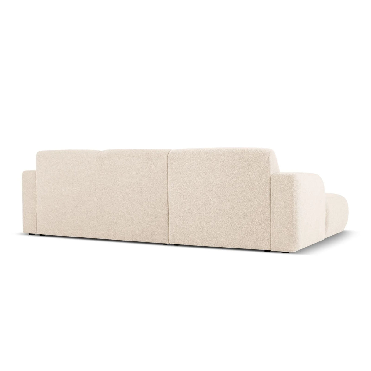 Molino 4-Sitzer Ecksofa Links, mit Bezug aus Boucle (Bal2074) in Beige, 250x170 cm – Bild 4