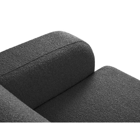 Molino 4-Sitzer Ecksofa Links, mit Bezug aus Boucle (Bal2083) in Dunkelgrau, 250x170 cm – Bild 6