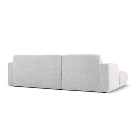 Molino 4-Sitzer Ecksofa Links, mit Bezug aus Boucle (Bal2085) in Hellgrau, 250x170 cm – Bild 4