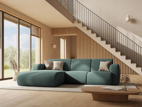 Molino 4-Sitzer Ecksofa Links, mit Bezug aus Chenille (Hag52) in Rosa, 250x170 cm – Bild 2