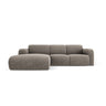 Molino 4-Sitzer Ecksofa Links, mit Bezug aus Chenille (Haga16) in Grau, 250x170 cm – Bild 1