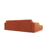 Molino 4-Sitzer Ecksofa Links, mit Bezug aus Chenille (Haga44) in Terrakotta, 250x170 cm – Bild 5