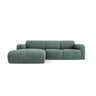 Molino 4-Sitzer Ecksofa Links, mit Bezug aus Chenille (Haga78) in Petrol, 250x170 cm – Bild 1