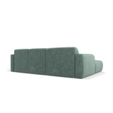 Molino 4-Sitzer Ecksofa Links, mit Bezug aus Chenille (Haga78) in Petrol, 250x170 cm – Bild 5