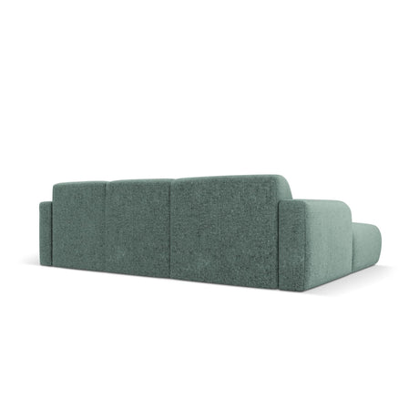Molino 4-Sitzer Ecksofa Links, mit Bezug aus Chenille (Haga78) in Petrol, 250x170 cm – Bild 5