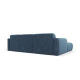 Molino 4-Sitzer Ecksofa Links, mit Bezug aus Chenille (Haga86) in Königsblau, 250x170 cm – Bild 5