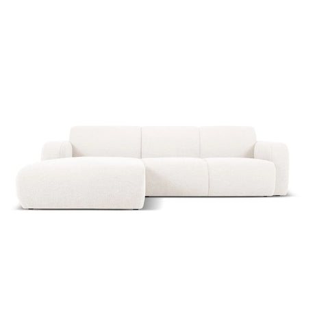 Molino 4-Sitzer Ecksofa Links, mit Bezug aus Chenille oder Boucle, 250x170 cm – Bild 1
