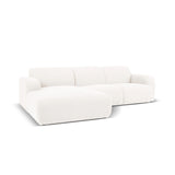 Molino 4-Sitzer Ecksofa Links, mit Bezug aus Chenille oder Boucle, 250x170 cm – Bild 3