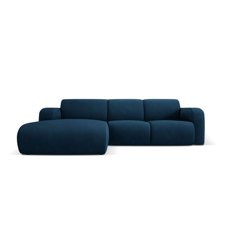 Molino 4-Sitzer Ecksofa Links, mit Bezug aus Chenille (Reb12) in Königsblau, 250x170 cm – Bild 1