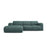 Molino 4-Sitzer Ecksofa Links, mit Bezug aus Chenille (Reb13) in Sea Green, 250x170 cm – Bild 1