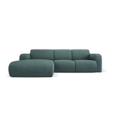 Molino 4-Sitzer Ecksofa Links, mit Bezug aus Chenille (Reb13) in Sea Green, 250x170 cm – Bild 1