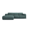 Molino 4-Sitzer Ecksofa Links, mit Bezug aus Chenille (Reb13) in Sea Green, 250x170 cm – Bild 1